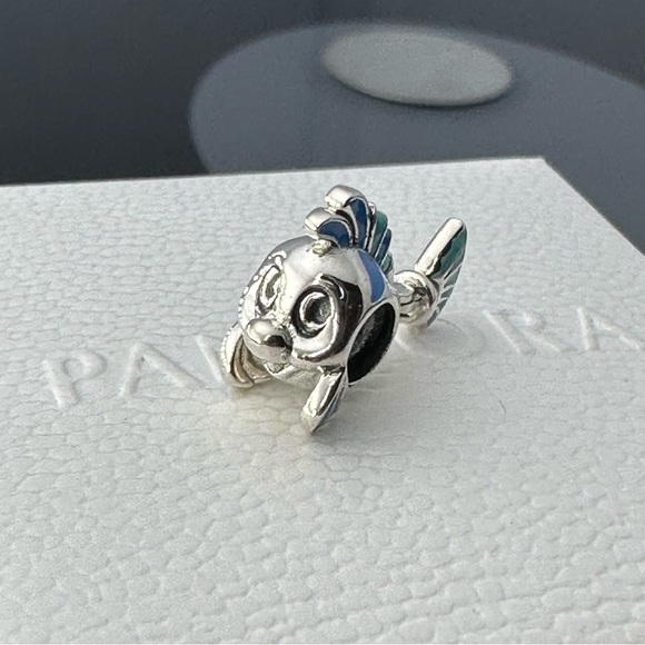 Pandora Flounder Ariel Mermaid Disney Princess Charm with gift box #105 - Picture 1 of 5